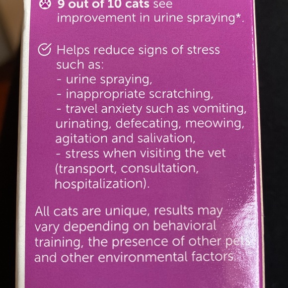 2 boxes Feliway Classic Happy Cat calming & comfort spray exp 2027 NEW unopened - Picture 3 of 7